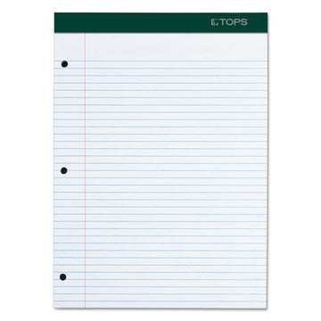 TOPS™ Double Docket Ruled Pads With Extra Sturdy Back, Medium-college Rule, 100 White 8.5 X 11.75 Sheets freeshipping - TVN Wholesale